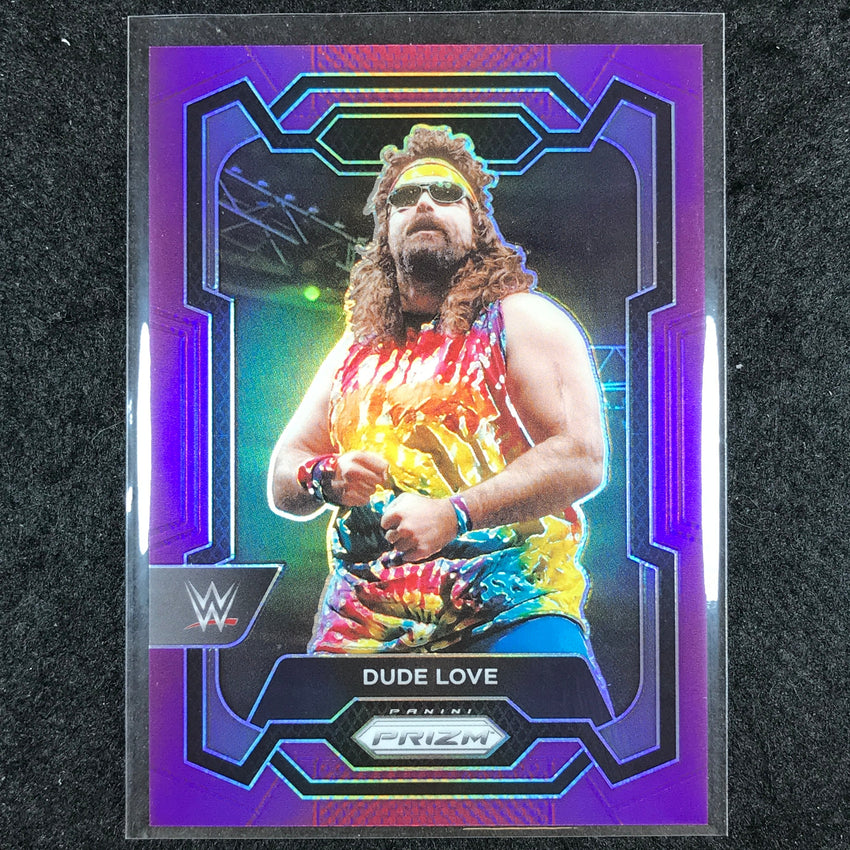 2024 Prizm WWE DUDE LOVE Base Vertical Purple 92/149 #119