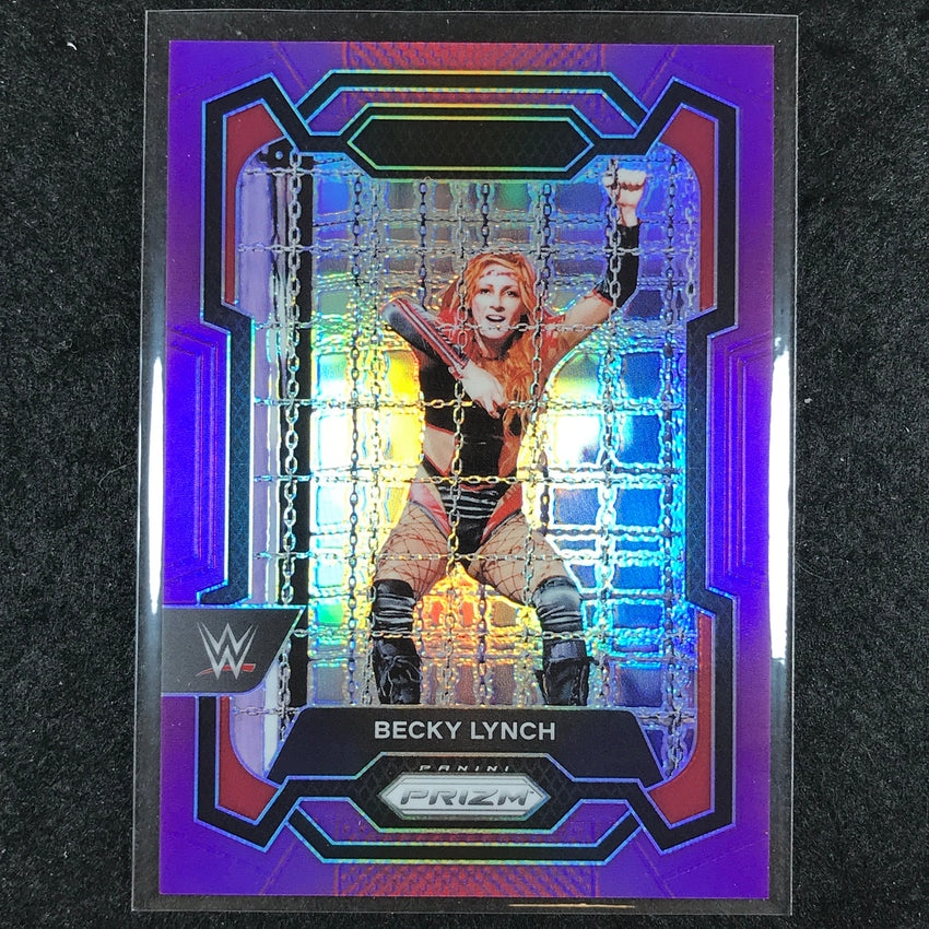 2024 Prizm WWE BECKY LYNCH Base Vertical Purple 54/149 #120