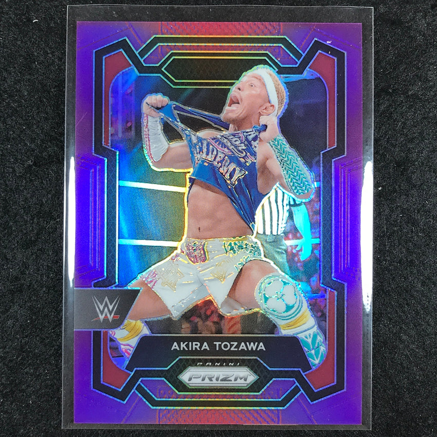 2024 Prizm WWE AKIRA TOZAWA Base Vertical Purple 16/149 #128
