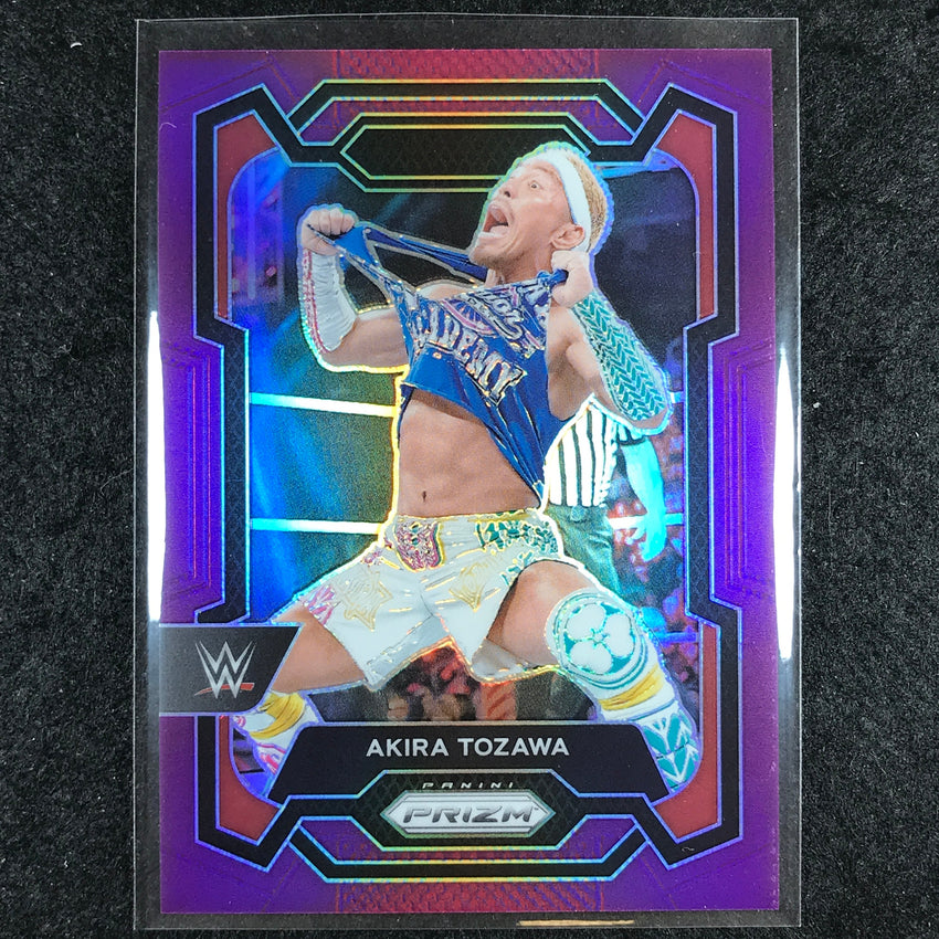 2024 Prizm WWE AKIRA TOZAWA Base Vertical Purple 138/149 #128