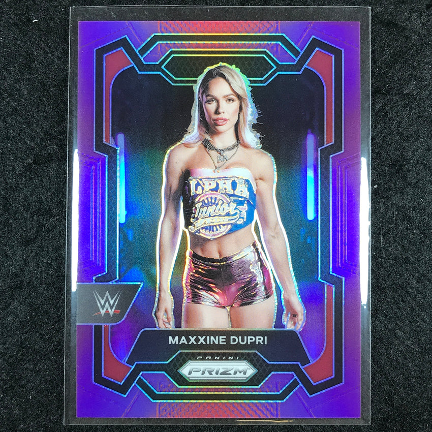 2024 Prizm WWE MAXXINE DUPRI Base Vertical Purple 100/149 #129