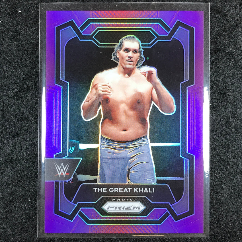 2024 Prizm WWE THE GREAT KHALI Base Vertical Purple 119/149 #164