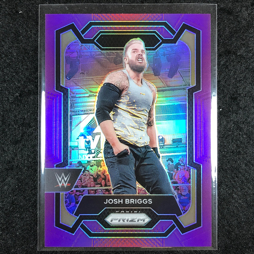 2024 Prizm WWE JOSH BRIGGS Base Vertical Purple 73/149 #166