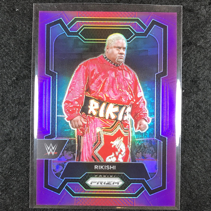 2024 Prizm WWE RIKISHI Base Vertical Purple 95/149 #171