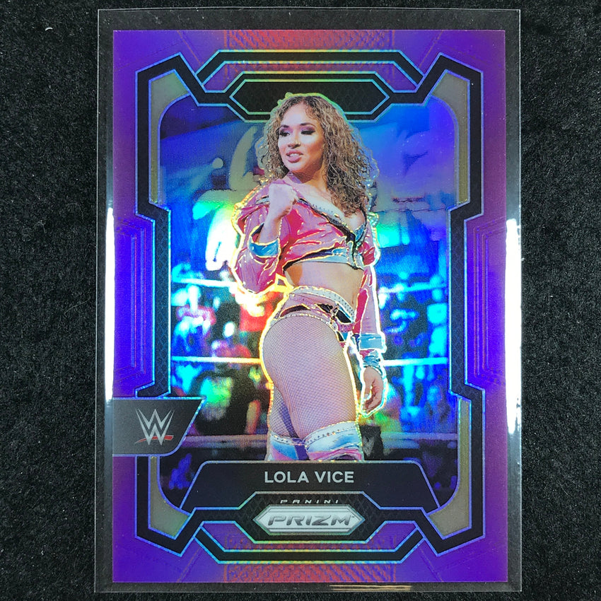 2024 Prizm WWE LOLA VICE Base Vertical Purple 78/149 #187