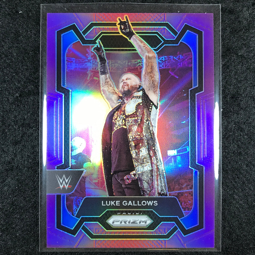 2024 Prizm WWE LUKE GALLOWS Base Vertical Purple 40/149 #197