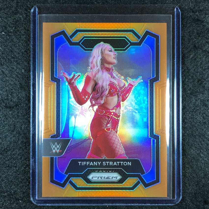 2024 Prizm WWE TIFFANY STRATTON Base Vertical Orange 39/99 #115