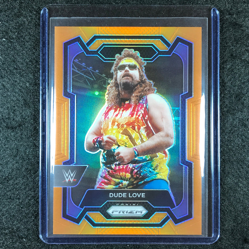 2024 Prizm WWE DUDE LOVE Base Vertical Orange 67/99 #119