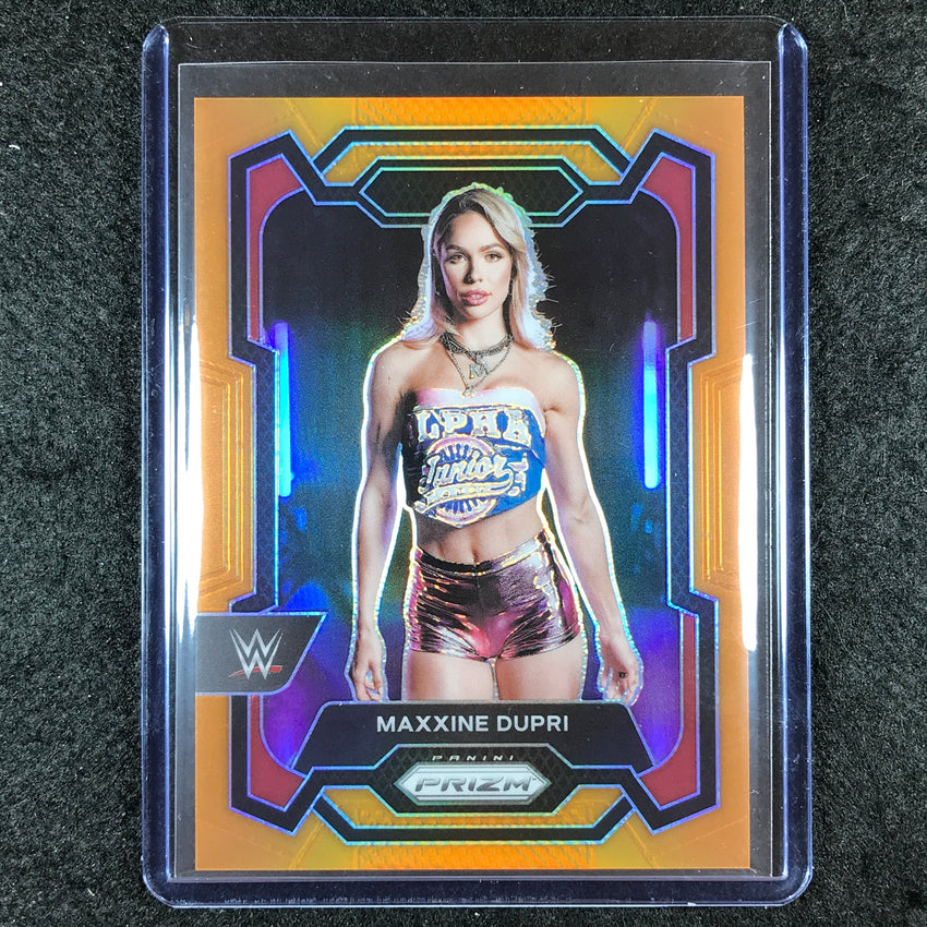 2024 Prizm WWE MAXXINE DUPRI Base Vertical Orange 39/99 #129