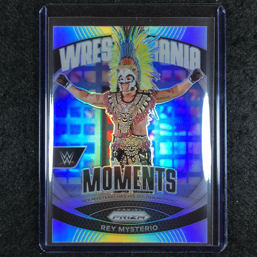 2024 Prizm WWE REY MYSTERIO Wrestlemania Moments Silver #31