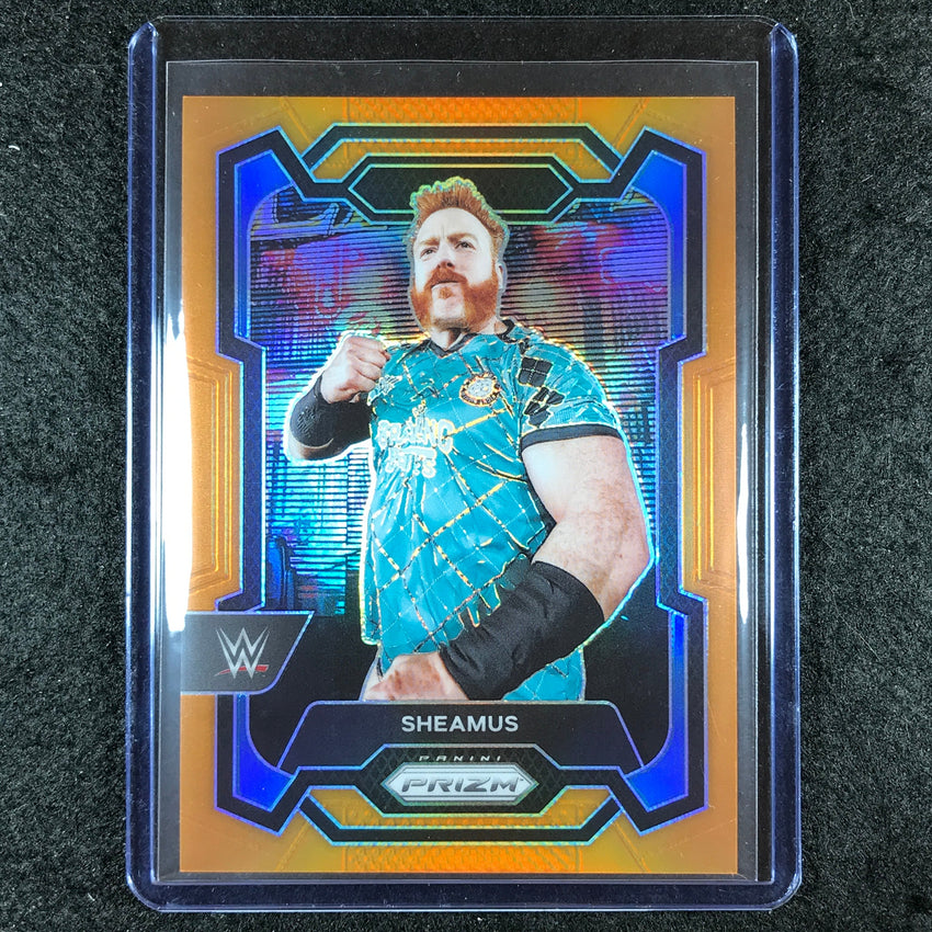 2024 Prizm WWE SHEAMUS Base Vertical Orange 54/99 #143