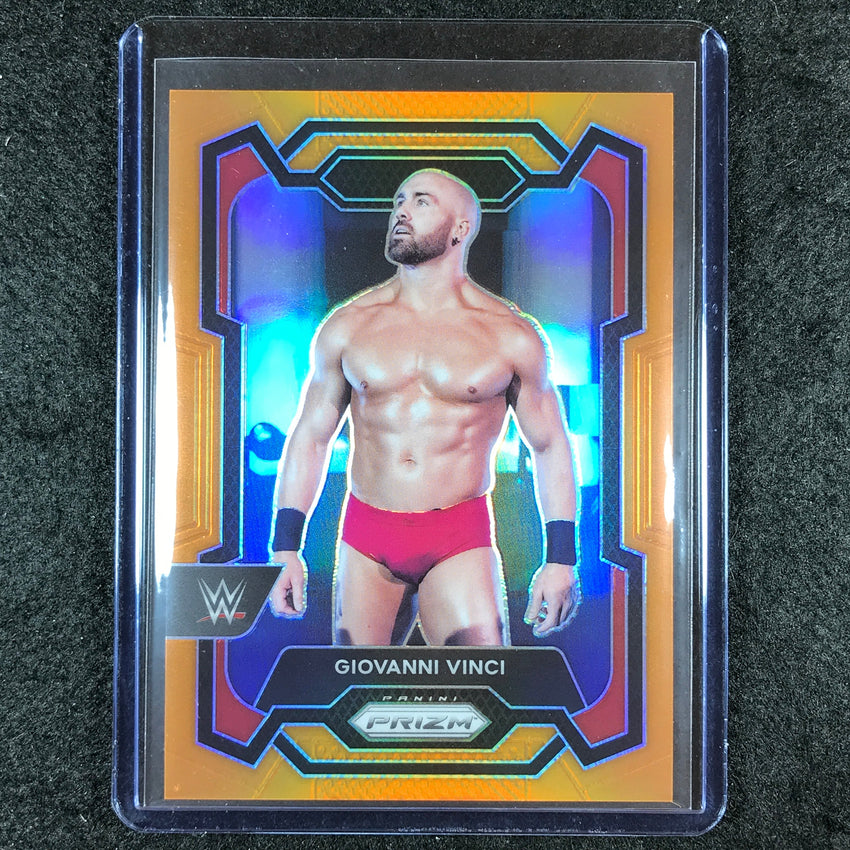 2024 Prizm WWE GIOVANNI VINCI Base Vertical Orange 40/99 #144