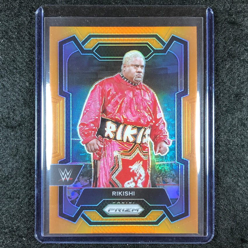 2024 Prizm WWE RIKISHI Base Vertical Orange 61/99 #171