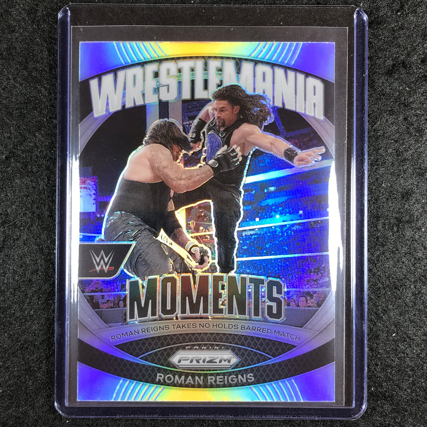 2024 Prizm WWE ROMAN REIGNS Wrestlemania Moments Silver #36