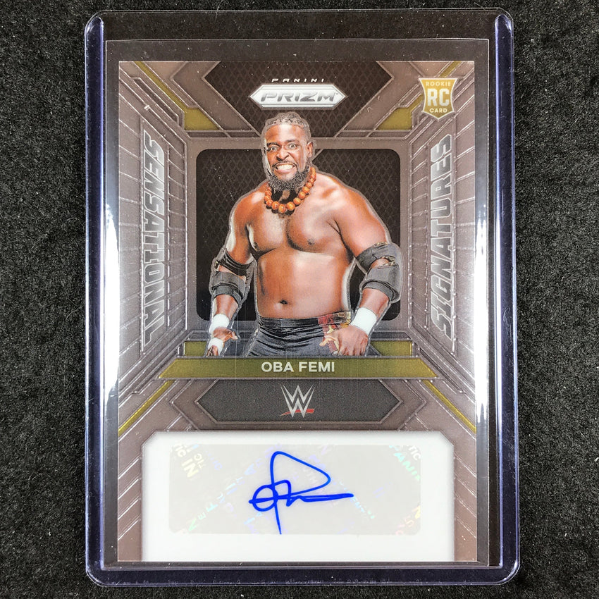 2024 Prizm WWE OBA FEMI Sensational Signatures Rookie Auto Base #OBA