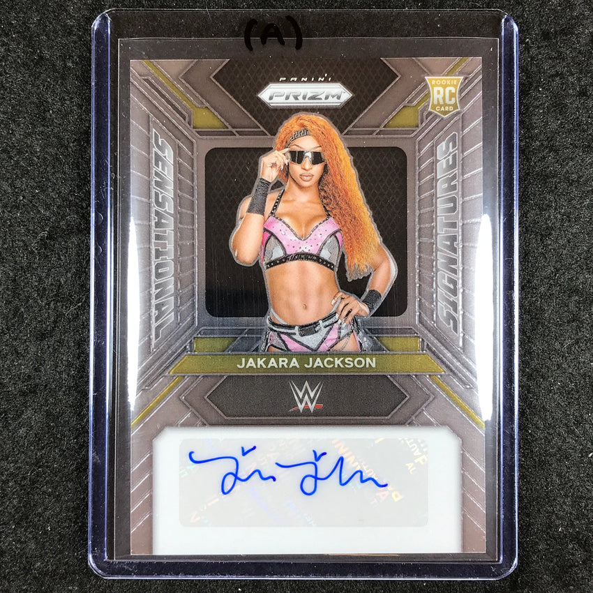 2024 Prizm WWE JAKARA JACKSON Sensational Signatures Rookie Auto Base #JAK (A)