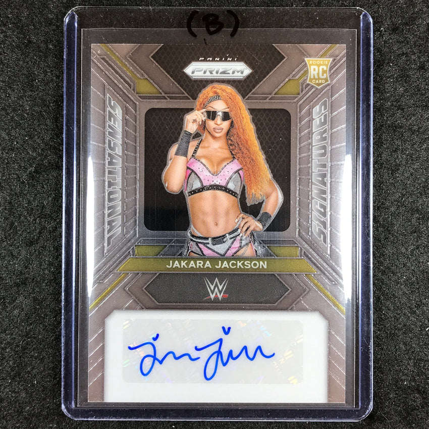 2024 Prizm WWE JAKARA JACKSON Sensational Signatures Rookie Auto Base #JAK (B)