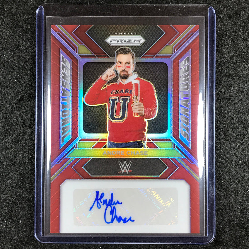 2024 Prizm WWE ANDRE CHASE Sensational Signatures Auto Red 73/99