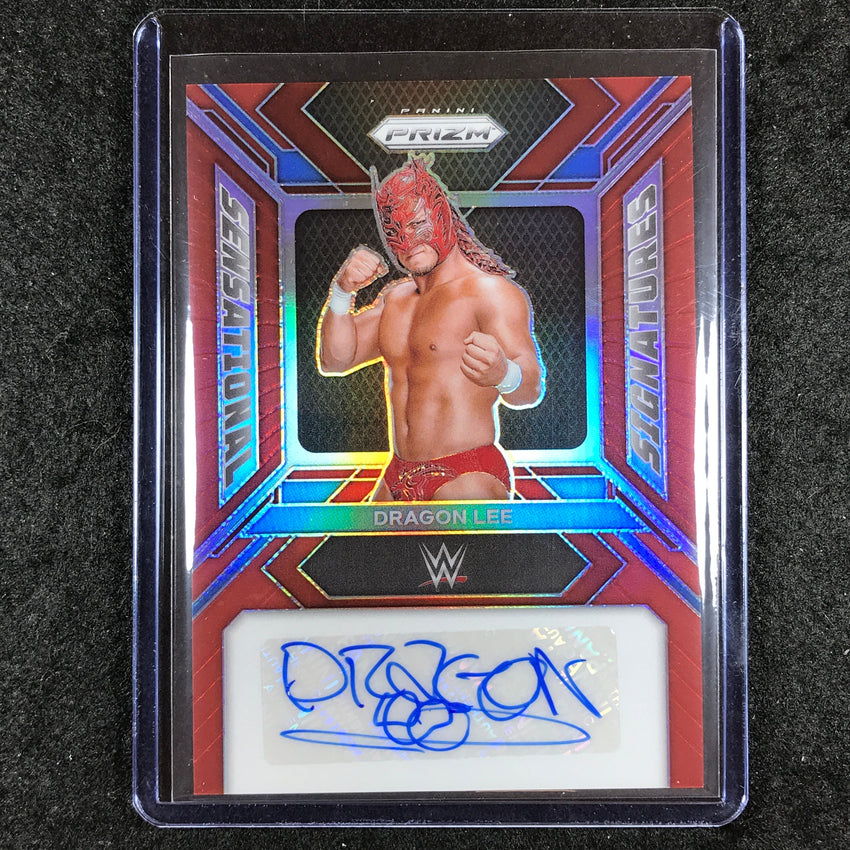 2024 Prizm WWE DRAGON LEE Sensational Signatures Auto Red 67/99