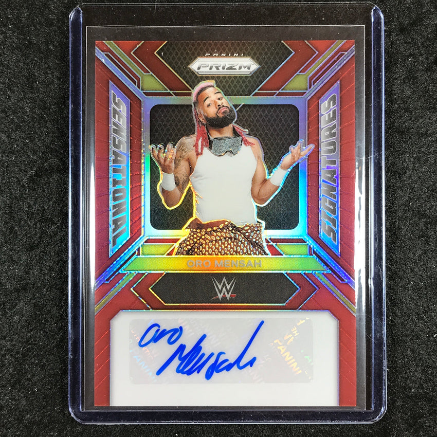 2024 Prizm WWE ORO MENSAH Sensational Signatures Auto Red 32/99