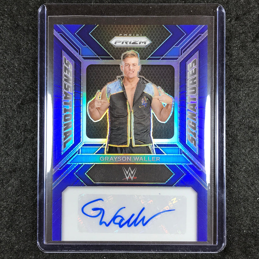 2024 Prizm WWE GRAYSON WALLER Sensational Signatures Auto Blue 25/49