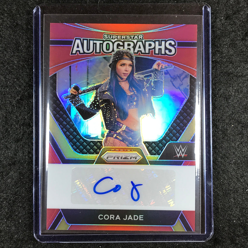 2024 Prizm WWE CORA JADE Superstar Auto Red 90/99
