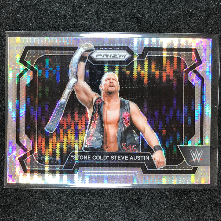 2024 Prizm WWE "STONE COLD" STEVE AUSTIN Base Horizontal Pulsar /499 #14