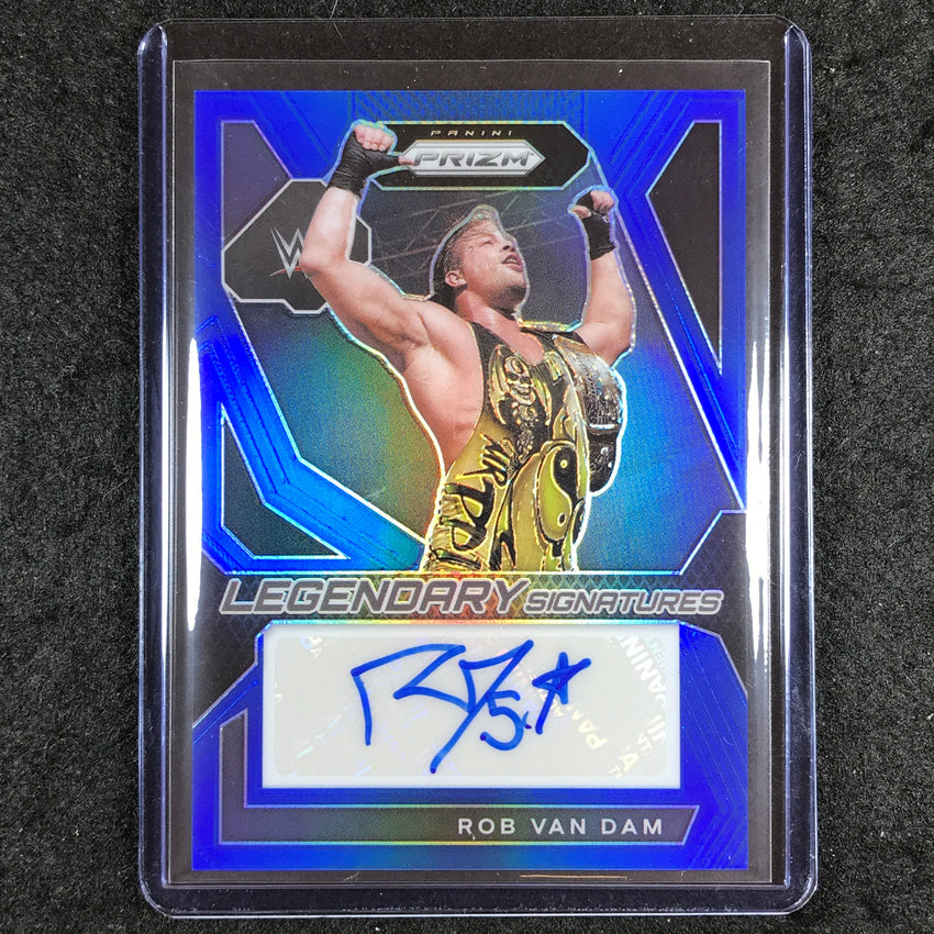 2024 Prizm WWE ROB VAN DAM Legendary Signatures Auto Blue 7/49