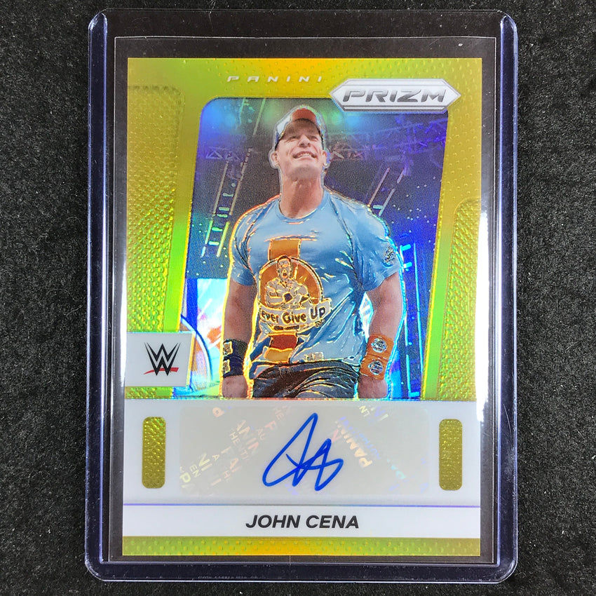 2024 Prizm WWE JOHN CENA Throwback Signatures Auto Gold 4/10