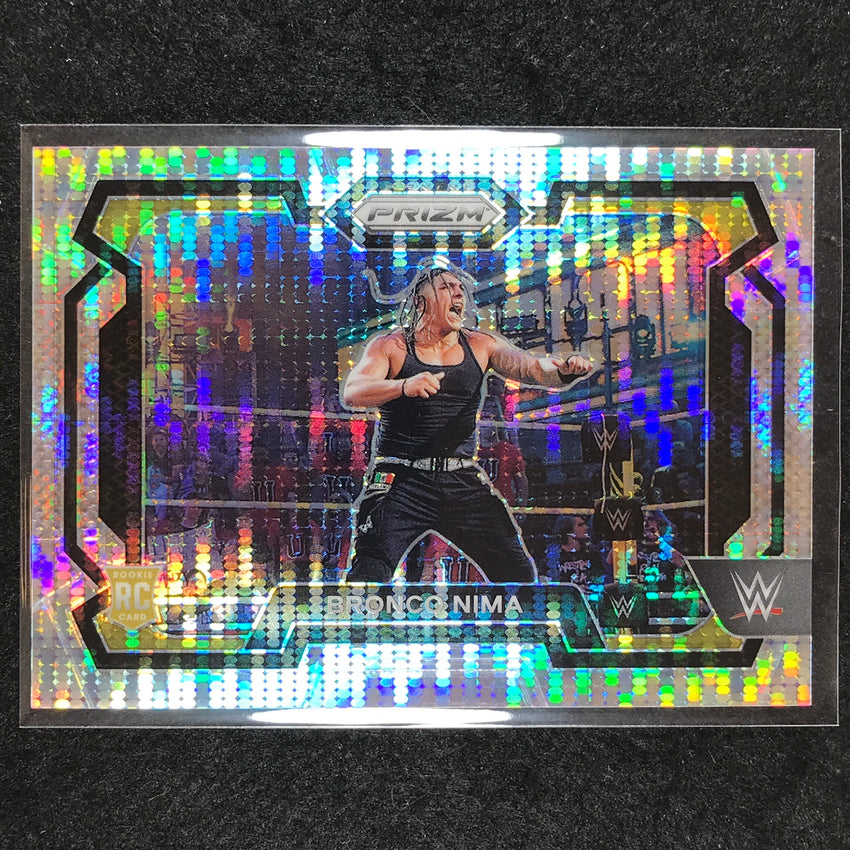 2024 Prizm WWE BRONCO NIMA Rookie Base Horizontal Pulsar /499 #56