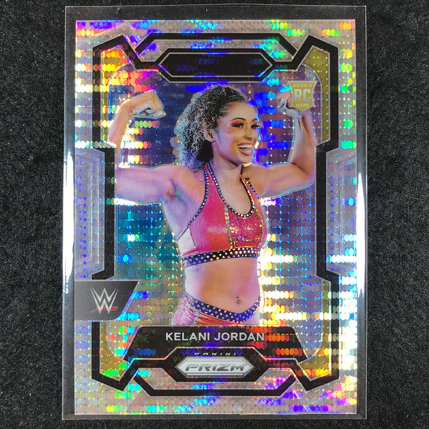 2024 Prizm WWE KELANI JORDAN Rookie Base Vertical Pulsar /499 #127