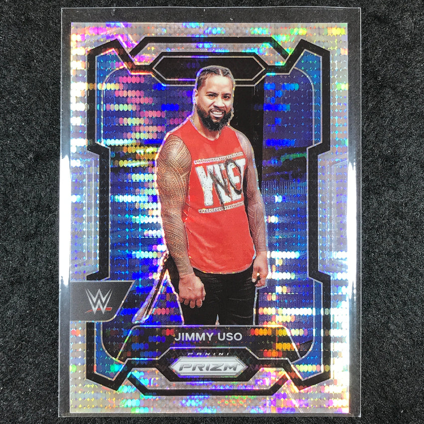 2024 Prizm WWE JIMMY USO Base Vertical Pulsar /499 #136