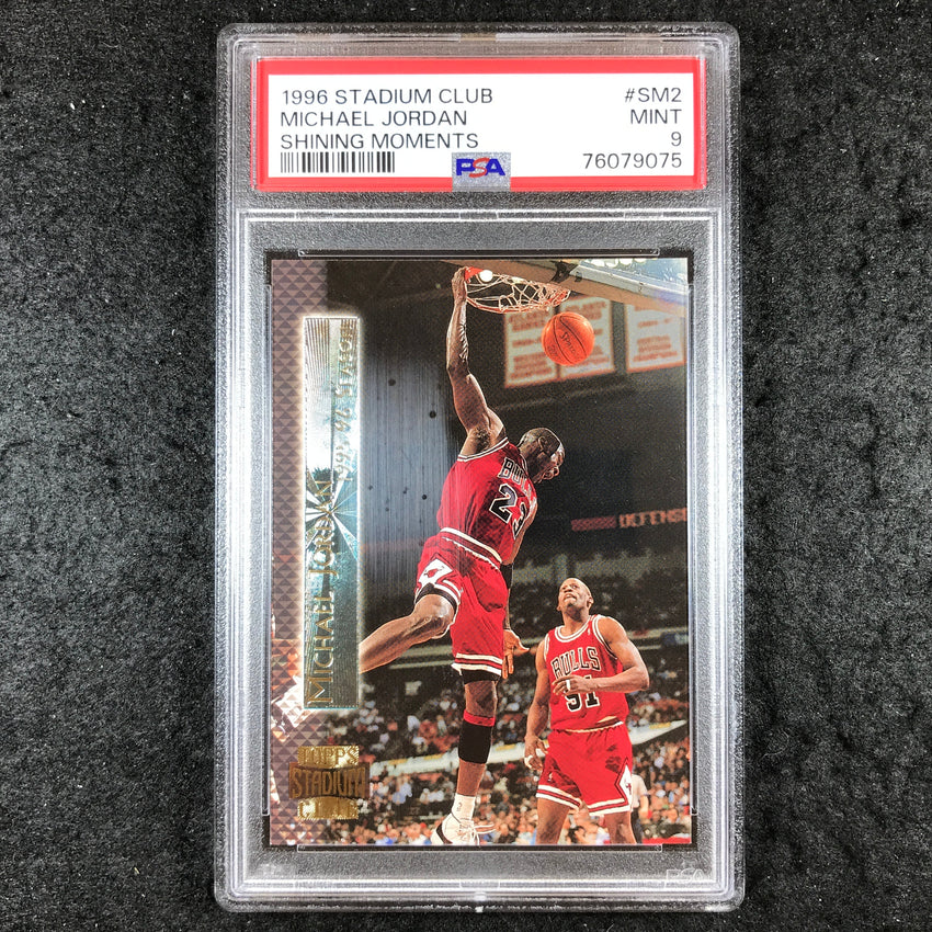 1996 Stadium Club MICHAEL JORDAN Shining Moments #SM2 PSA 9 (075)