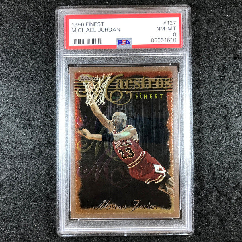 1996 Finest MICHAEL JORDAN Maestros #127 PSA 8 (610)