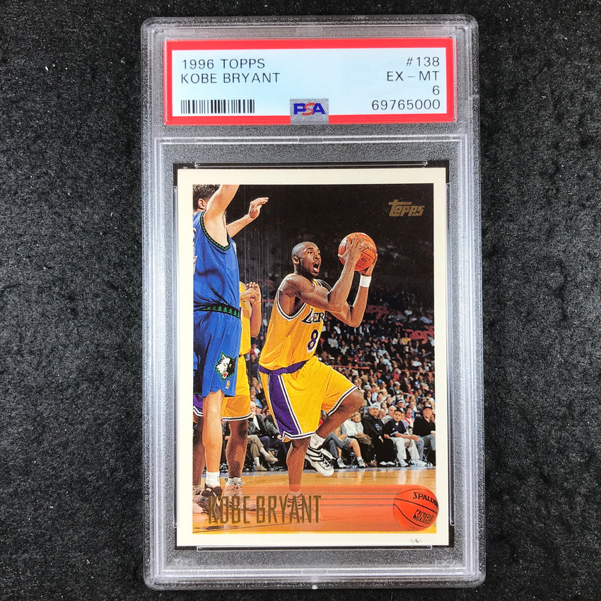 1996 Topps KOBE BRYANT Rookie #138 PSA 6 (000)