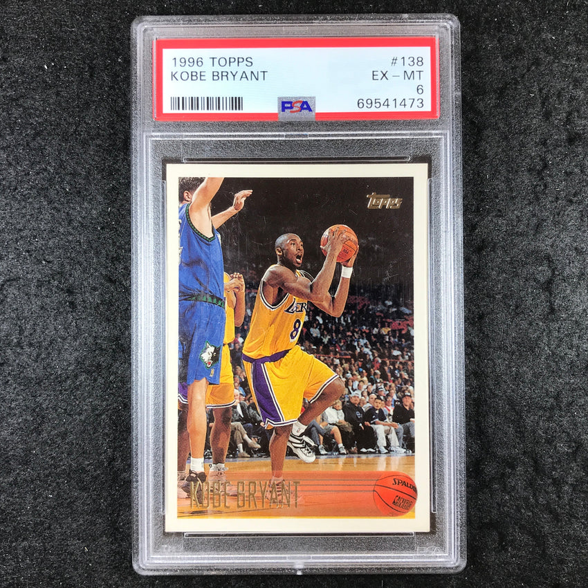 1996 Topps KOBE BRYANT Rookie #138 PSA 6 (473)