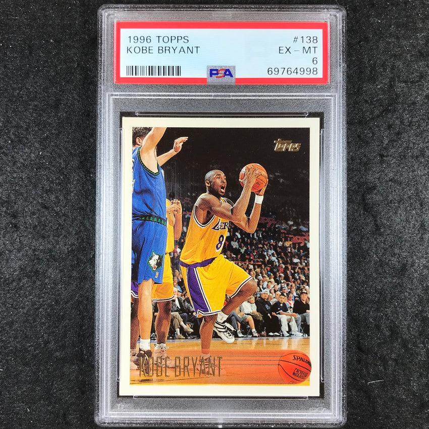 1996 Topps KOBE BRYANT Rookie #138 PSA 6 (998)