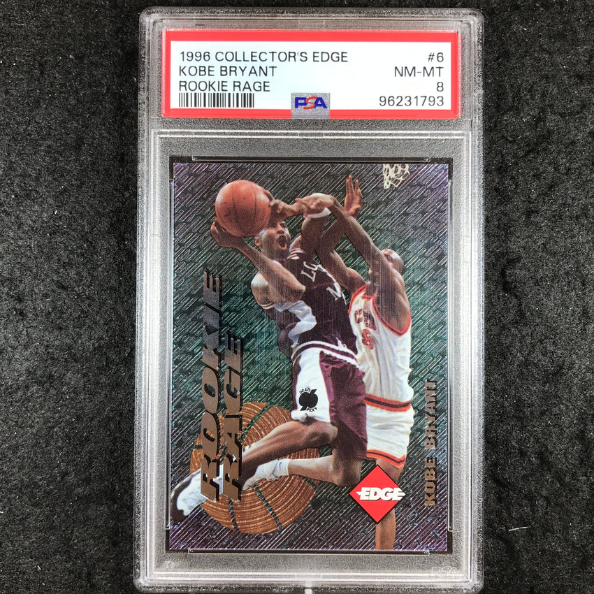 1996 Collector Edge KOBE BRYANT Rookie Rage #6 PSA 8 (793)