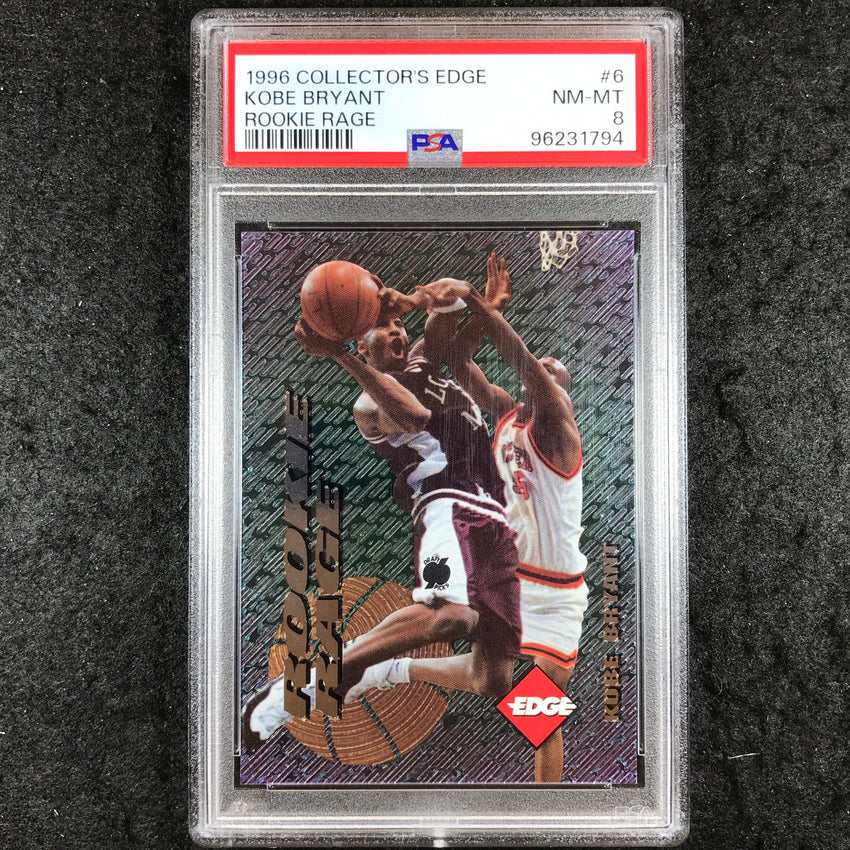 1996 Collector Edge KOBE BRYANT Rookie Rage #6 PSA 8 (794)
