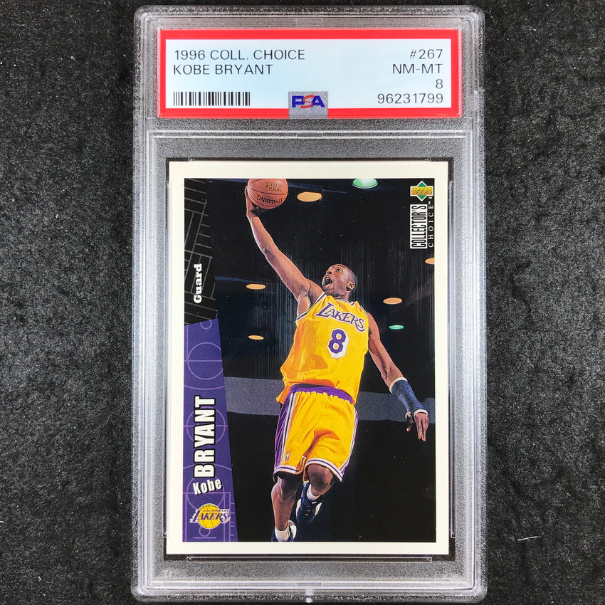 1996 Collector's Choice KOBE BRYANT Rookie #267 PSA 8 (799)