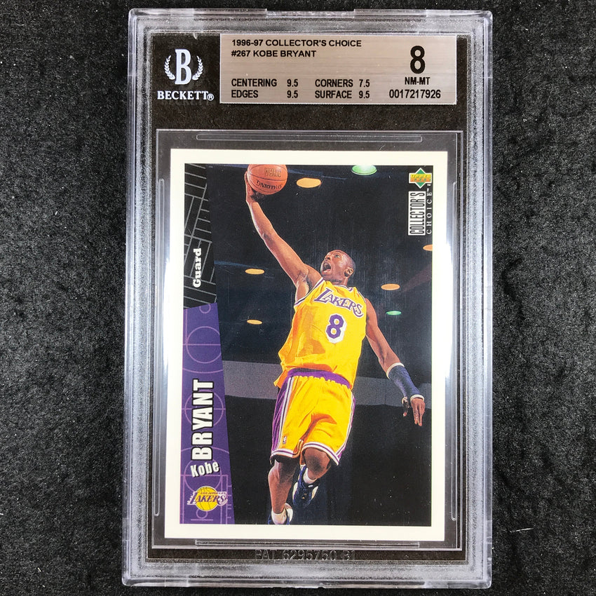 1996-97 Collector's Choice KOBE BRYANT Rookie #267 BGS 8 (926)
