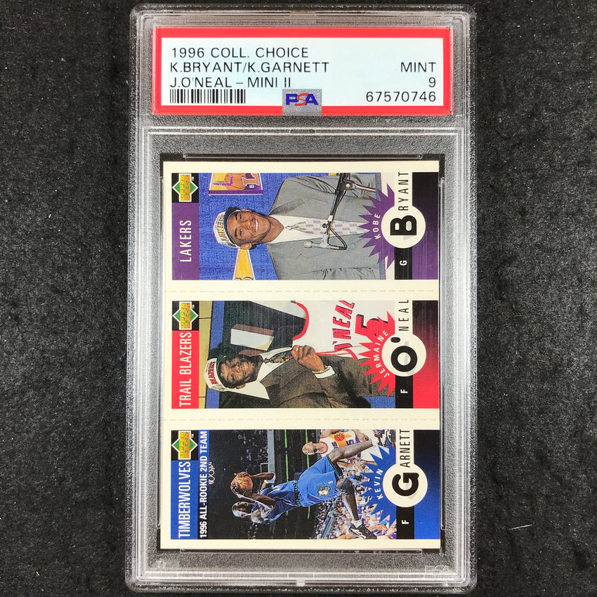 1996 Collector's Choice BRYANT GARNETT O'NEAL Mini II Rookie PSA 9 (746)