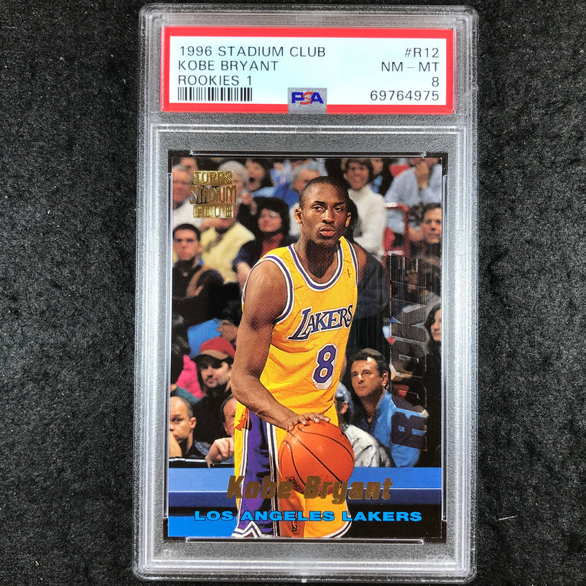 1996 Stadium Club KOBE BRYANT Rookies 1 #R12 PSA 8 (975)