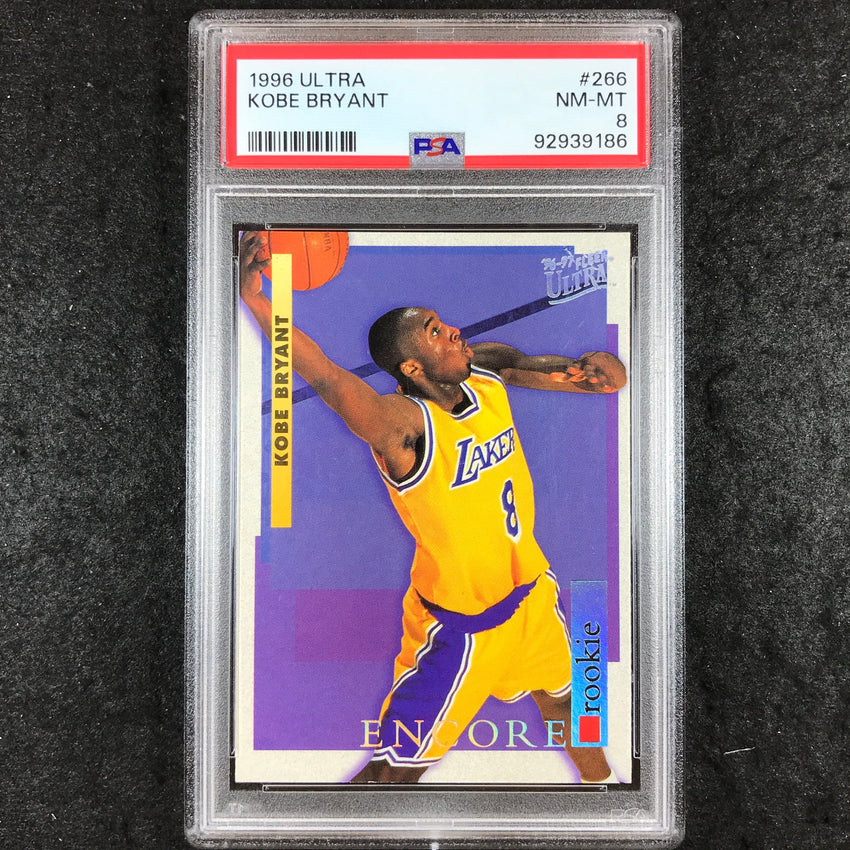 1996 Ultra KOBE BRYANT Rookie Encore #266 PSA 8 (186)