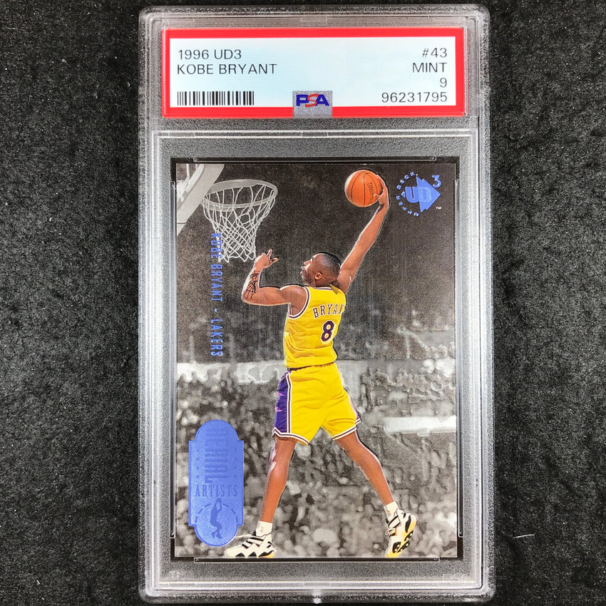 1996 UD3 KOBE BRYANT Rookie Aerial Artists #43 PSA 9 (795)