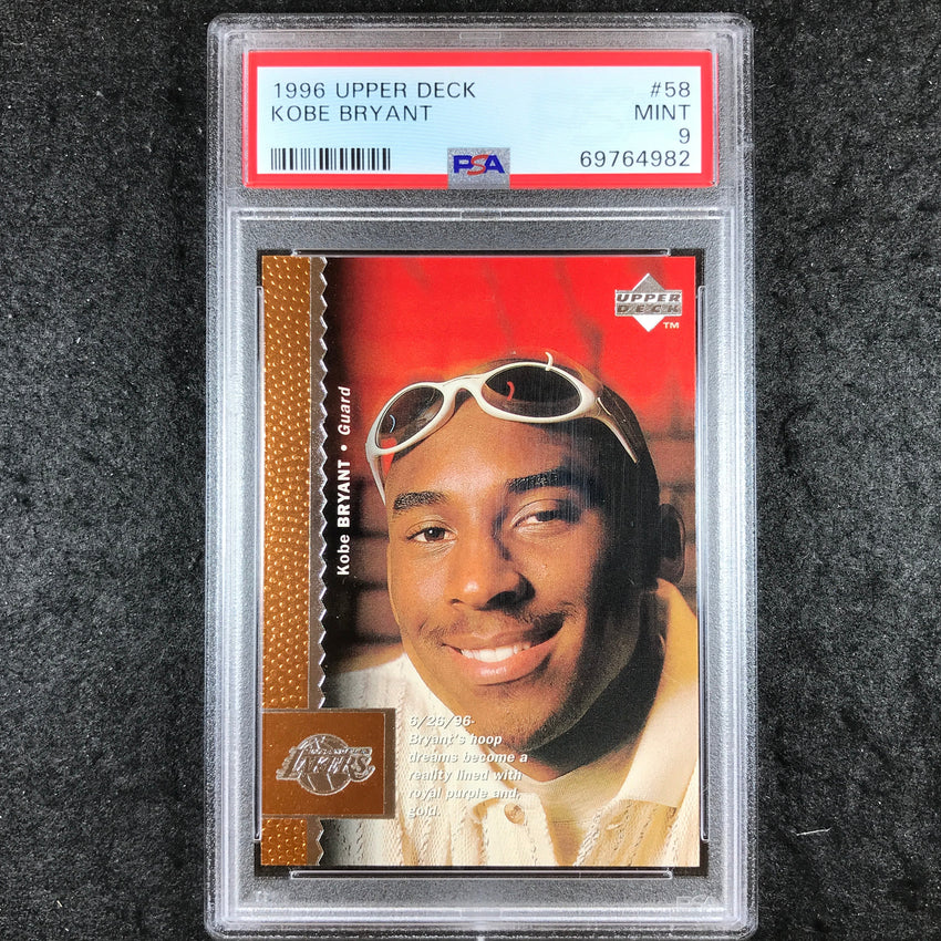 1996 Upper Deck KOBE BRYANT Rookie #58 PSA 9 (982)