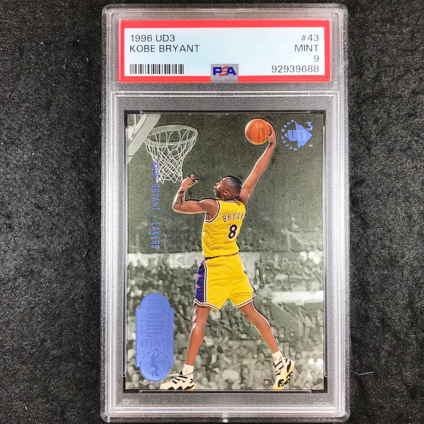 1996 UD3 KOBE BRYANT Rookie Aerial Artists #43 PSA 9 (688)