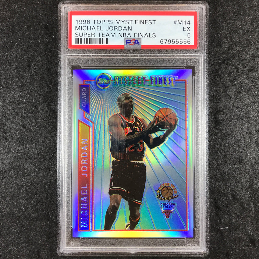 1996 Topps Mystery Finest MICHAEL JORDAN Super Team NBA Finals #M14 PSA 5 (556)