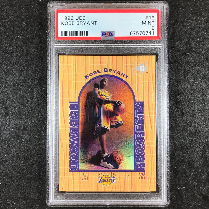 1996 UD3 KOBE BRYANT Rookie Hardwood Prospects #19 PSA 9 (741)