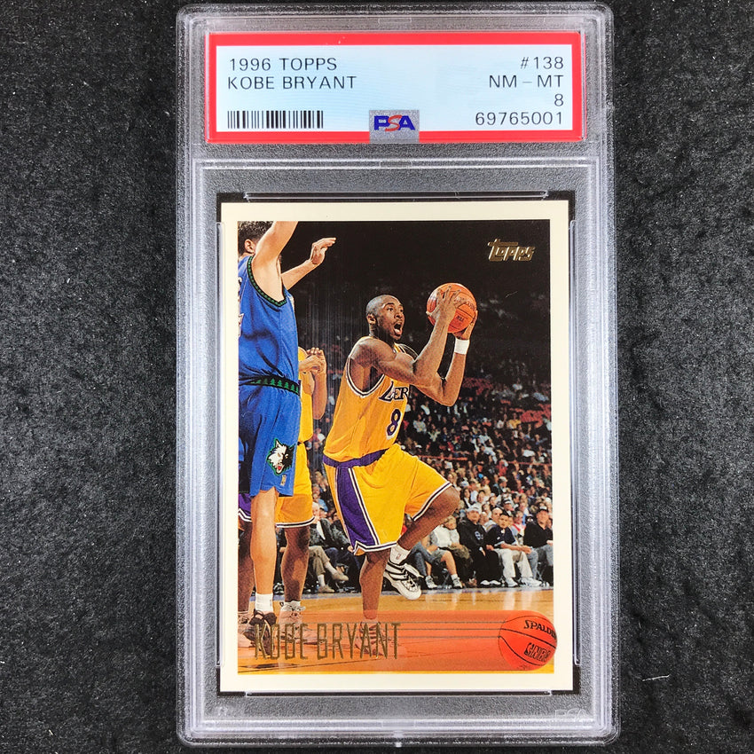 1996 Topps KOBE BRYANT Rookie #138 PSA 8 (001)